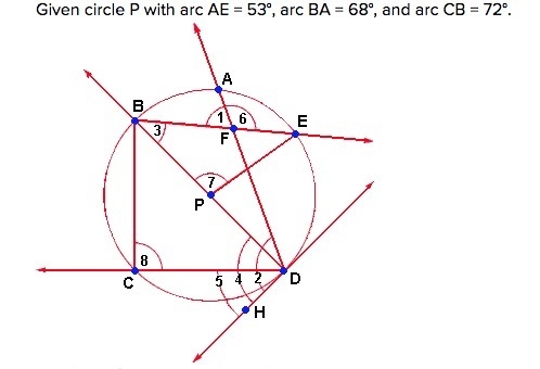 Match the following angles with their corresponding measurements.-example-1