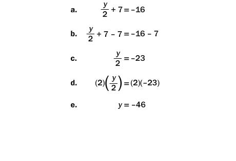 Which properties of equality justify steps b and d? 1. Multiplication Property of-example-1