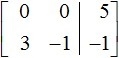 What would the following system of equations look like in augmented matrix form? x-example-1