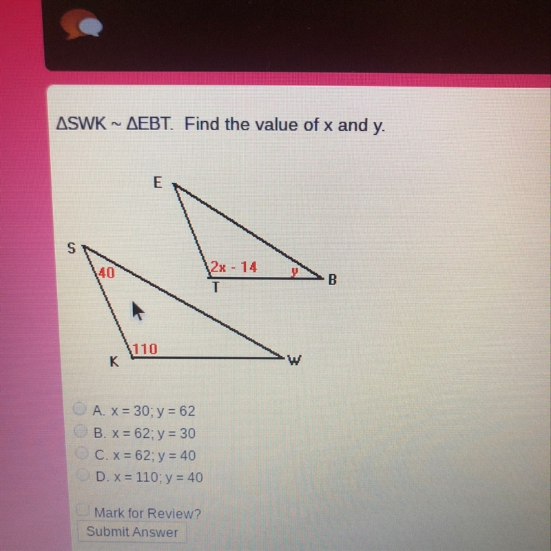 Find the value of x and y-example-1