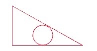 Select whether the triangle is inscribed in the circle, circumscribed about the circle-example-1