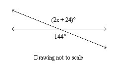 Show work!! What is the value of x? A.36 B.84 C.60 D.120-example-1