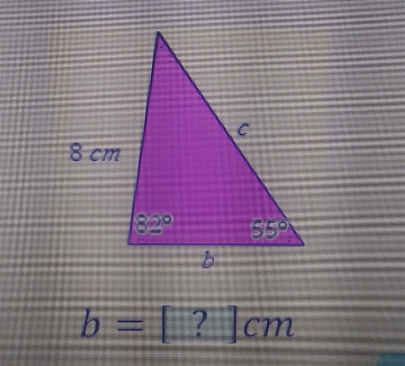 Find b. Round to the nearest tenth.-example-1