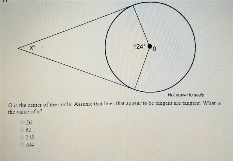 Easy math problem, please help. O is the center of the circle. Assume that lines that-example-1