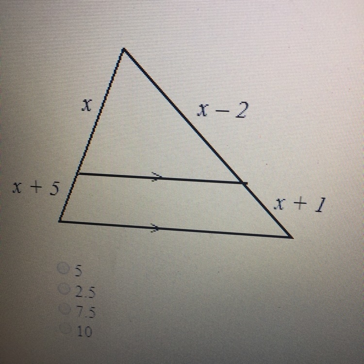 What is the value of x-example-1