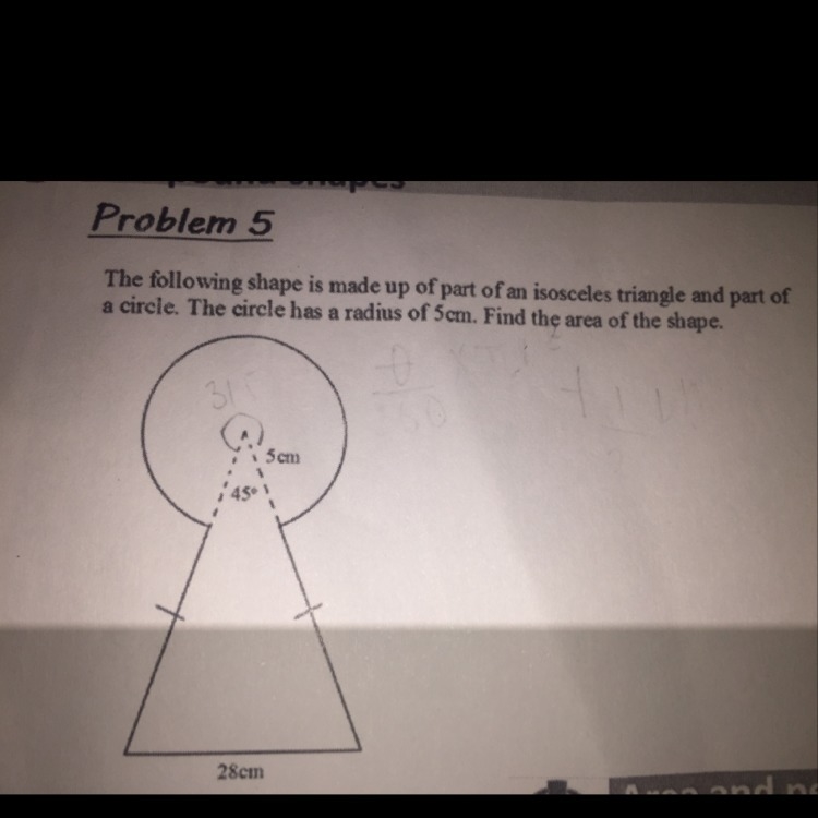 Find the area of the shape-example-1