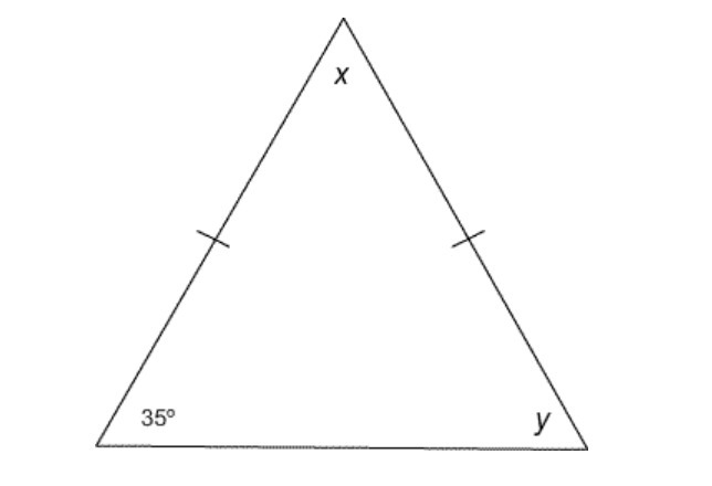 What is the value of y? 110° 35° 145° 60°-example-1