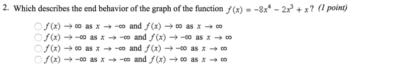 Describe the end behavior of the graph of the function-example-1