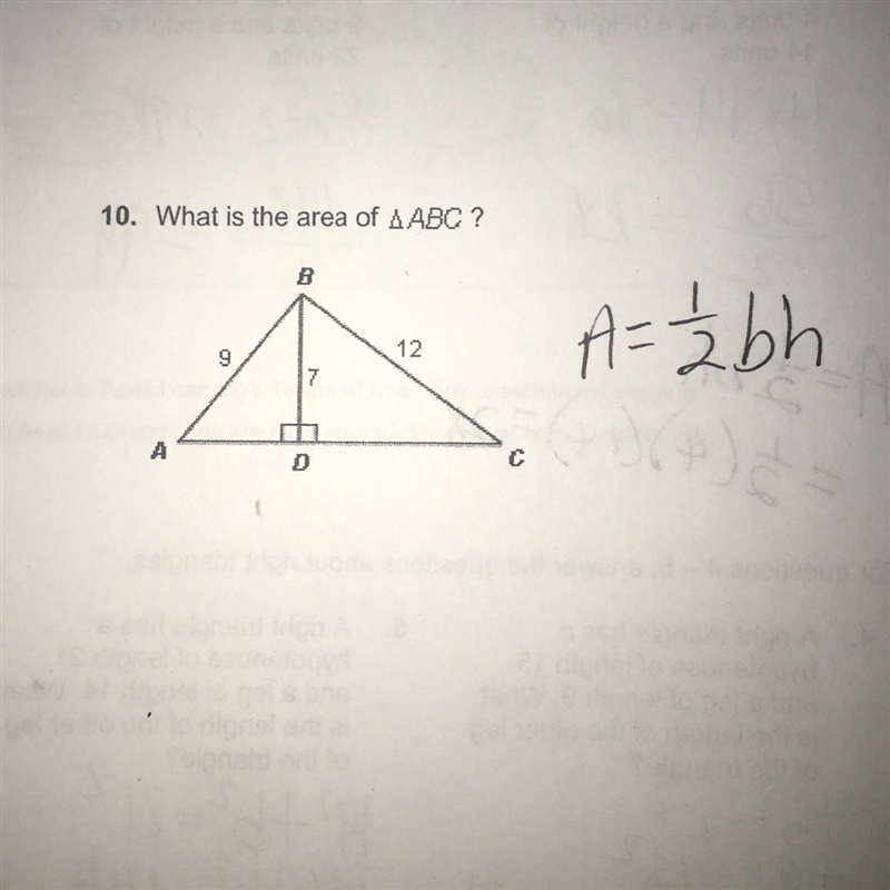 What is the area of ABC?-example-1