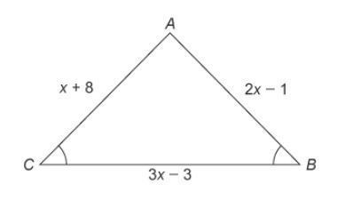 What is the length of side BC of the triangle? Enter your answer in the box. units-example-1