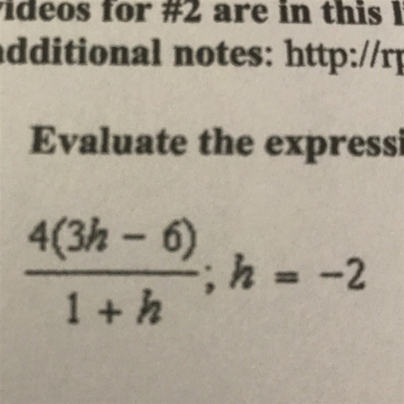 we have to evaluate the expression for the given value of the variable. i got -16 but-example-1