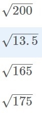 Which radical would fall between 13 and 14?-example-1