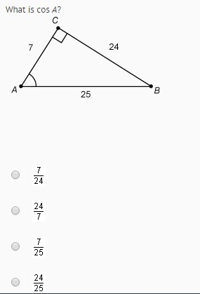 What is tan A? What is sin A? What is cos A?-example-1