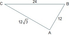 What are the angle measures of triangle ABC? m∠A = 30°, m∠B = 60°, m∠C = 90° m∠A = 90°, m-example-1