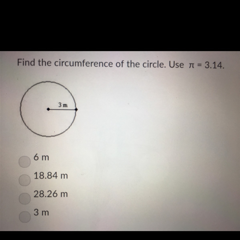 Find the circumstances of the circle-example-1