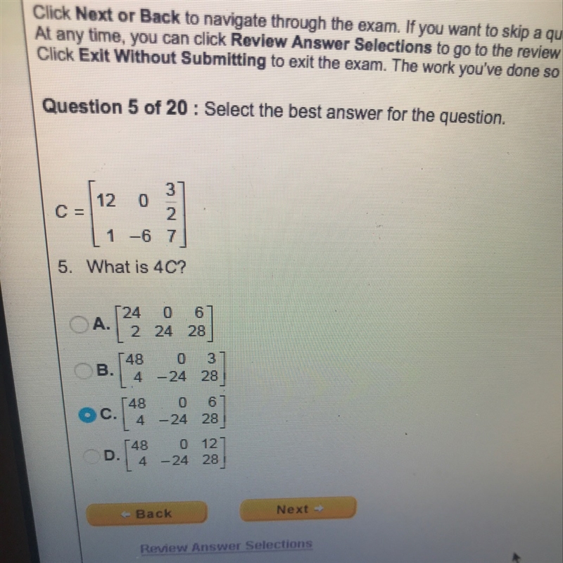 “select best answer for the question” what is 4c ?-example-1