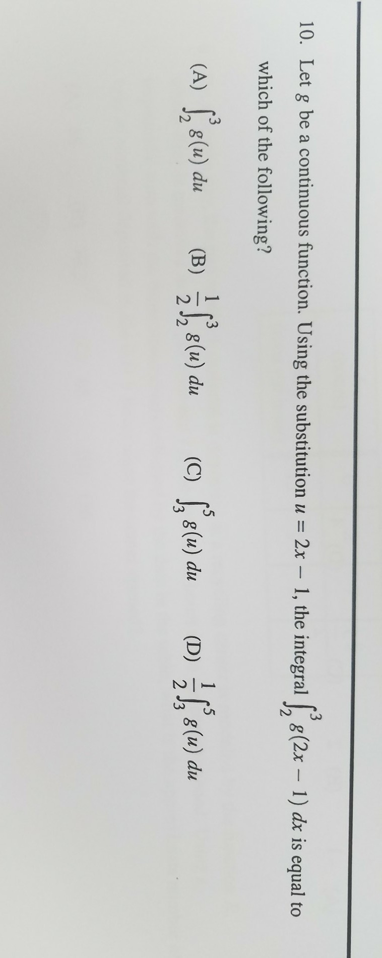 Let g be a continuous function. Please explain how you did it.-example-1