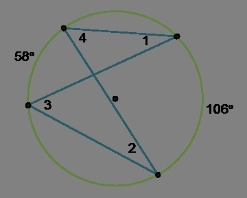 Is the measure of ∠1 equal to the measure of ∠2? Why? yes, because they intercept-example-1