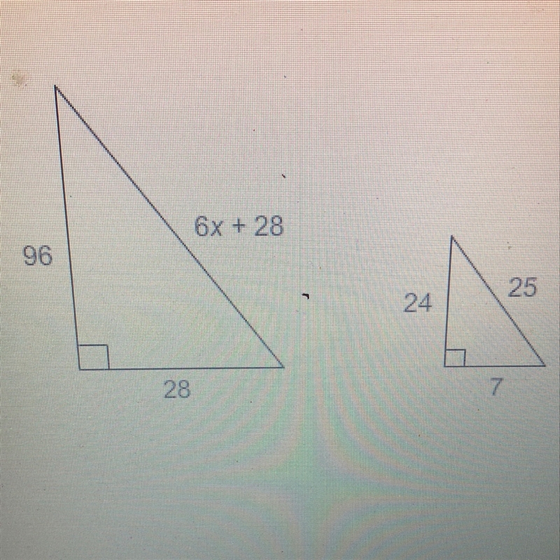 The triangles are similar. What is the value of x?-example-1