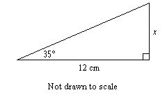 Find the value of x. Round the length to the nearest tenth. Question 2 options: 17.1 cm-example-1