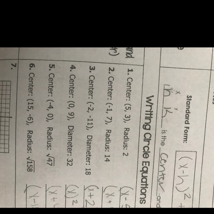 How to find the equation of a circle-example-1