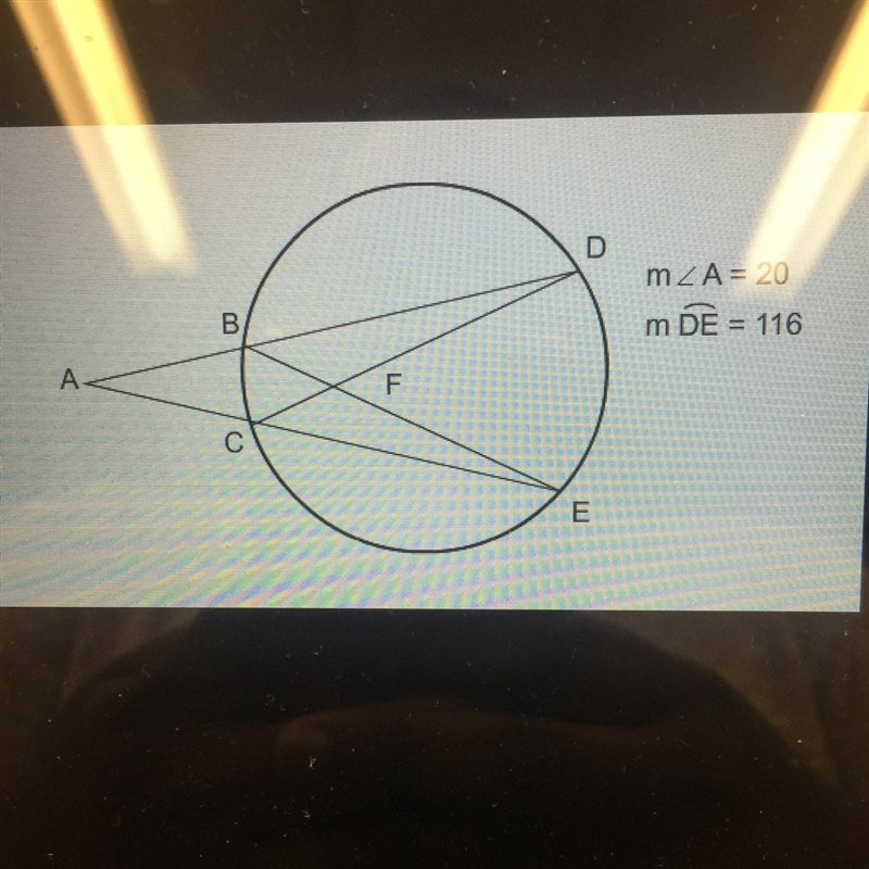 What is BC? Answer choices: 96 40 58 76-example-1