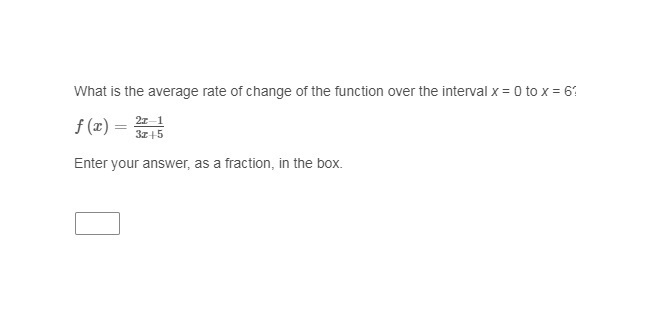 What is the average rate of change of the function over the interval x = 0 to x = 6?-example-1