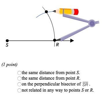 In this figure, all the points in the blue arc constructed using the compass are ____.-example-1