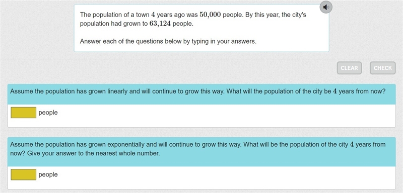 Linear and Exponential Relationships I want both answers plz-example-1