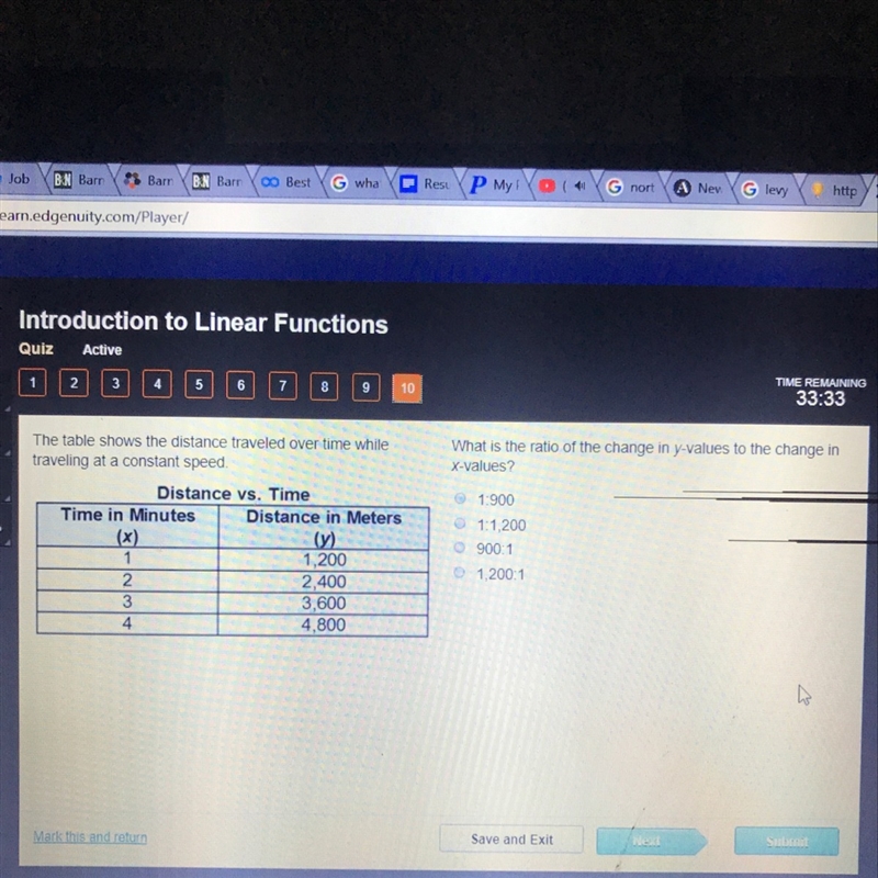 What is the ratio of the change in y-values to the change in x-values?-example-1