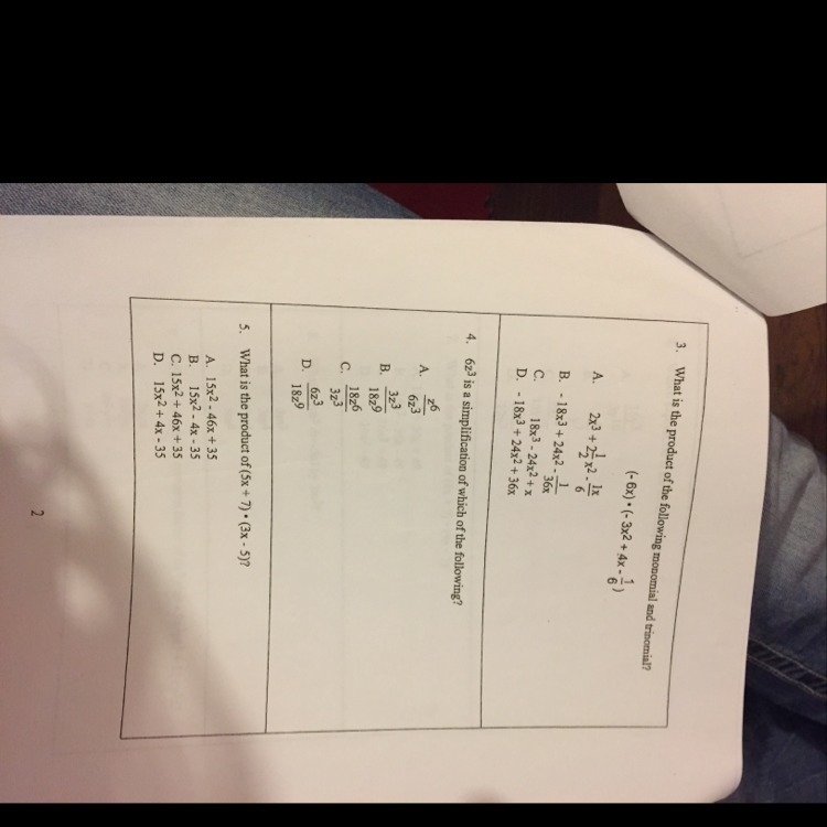 Help on 3, 4 and 5 !!-example-1