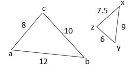 2. The two figures are similar. Write the similarity statement. Justify your answer-example-1