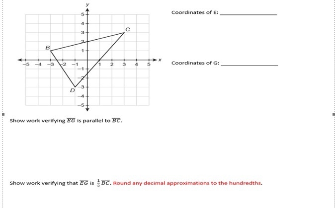 7. Find the value of x in the triangle. Show work to receive credit. (2 points) (Picture-example-2