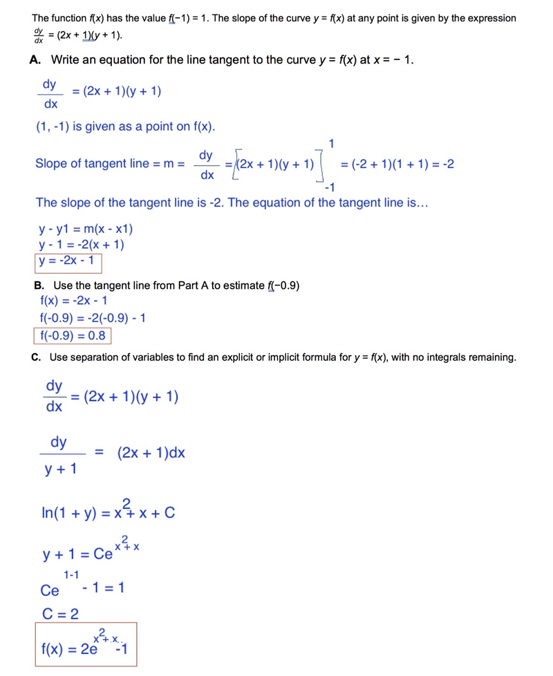 I would appreciate it if someone could take a look at my work on this calculus question-example-2