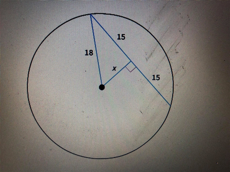 Find the value of x to the nearest tenth. a. 9.9 b. 10.5 c. 8.9 d. 10.1-example-1