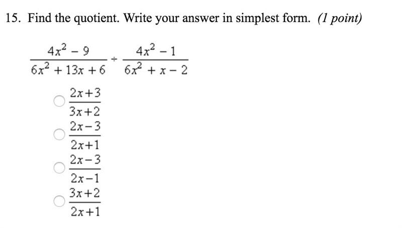 Find the quotient write your answer in the simplest form !-example-1