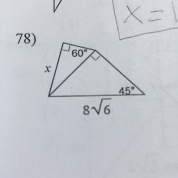 How do I find the missing side length?-example-1