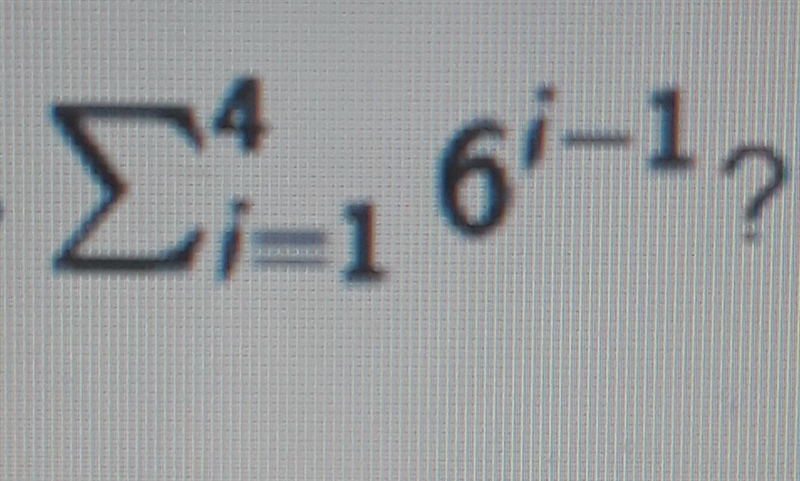 What is the sum of the geometric series-example-1