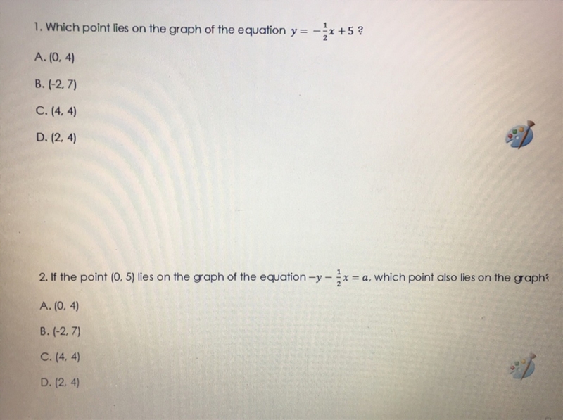 PLEASE HELP!! (2 algebra questions)-example-1