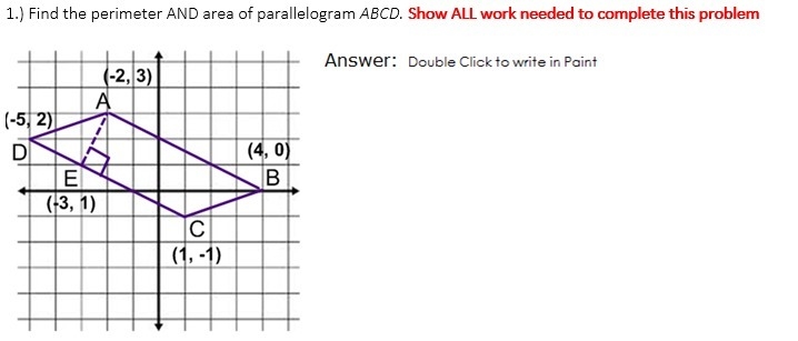 Find the perimeter AND area of parallelogram ABCD.-example-1