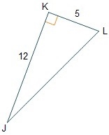 HURRY! 6 MIN LEFT!!! Given right triangle JKL, what is the value of cos(L)? A). 5/13 B-example-1