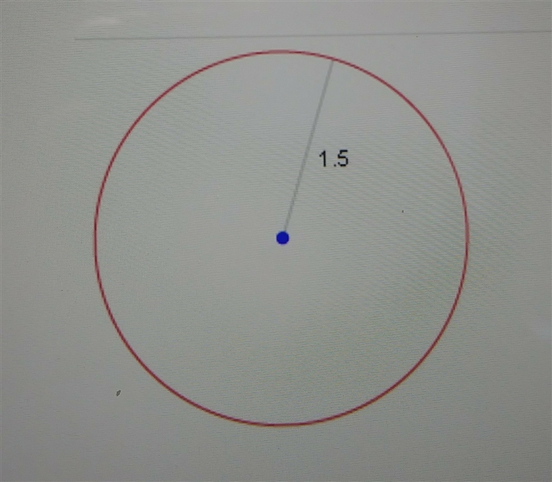 Which is the best estimate of the circumference of this circle? A. 1.5 units B. 9 units-example-1