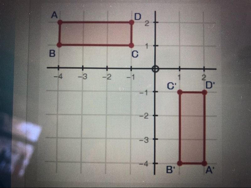 What set of transformations could be applied to rectangle ABCD to create A’B’C’D’? A-example-1