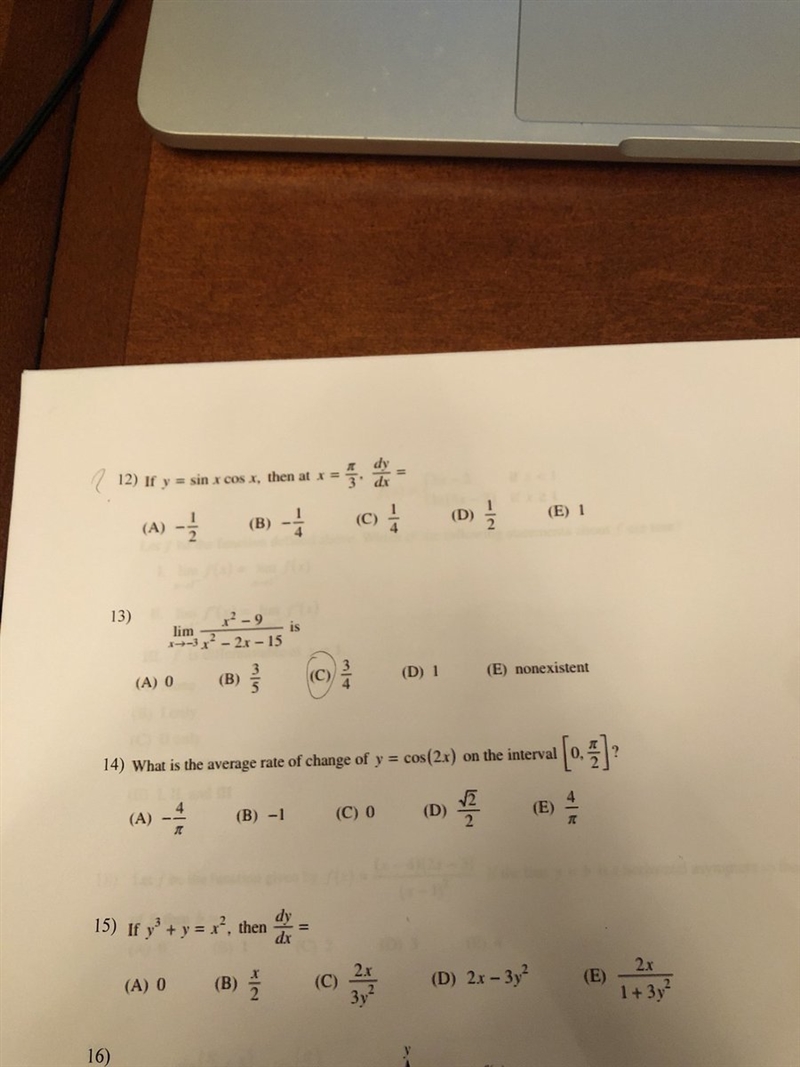 Please help me with questions 12, 14, and 15. I really need to finish this.-example-1