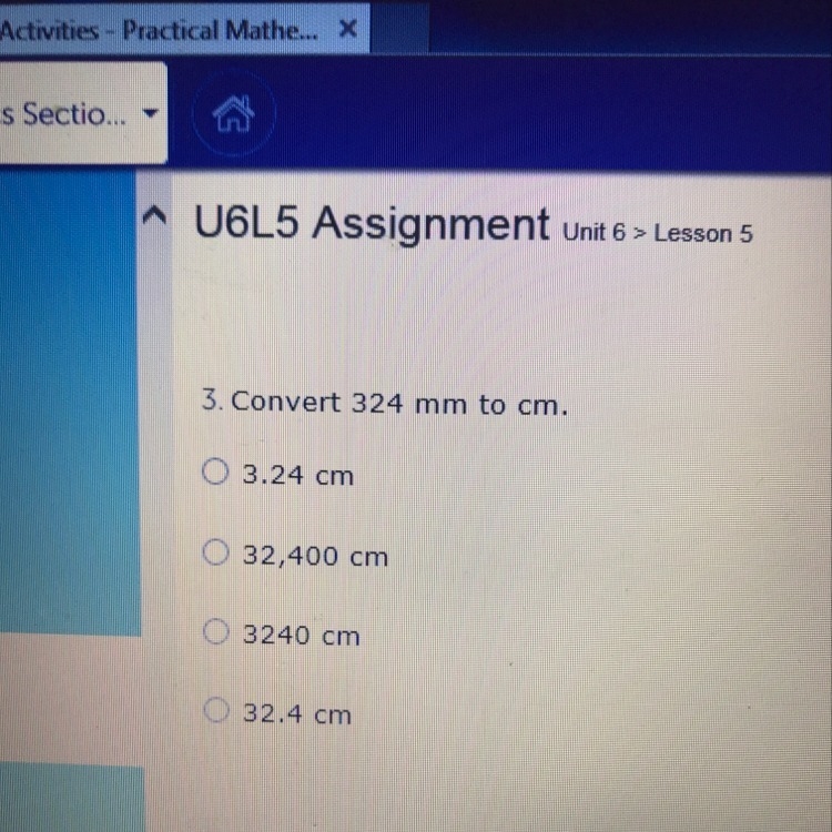 Convert 324 mm to cm-example-1