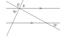 Find m∠Q. A. 76 B. 104 C. 66 D. 114-example-1