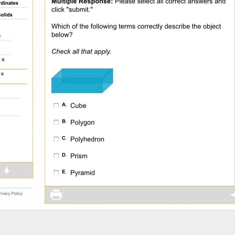 Which of the following terms correctly describe the object below? Check all that apply-example-1