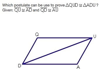 Question is in the picture SAS SSA SSS not congruent-example-1