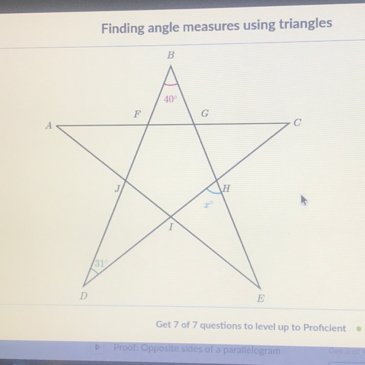 Please help. Find measure of X.-example-1