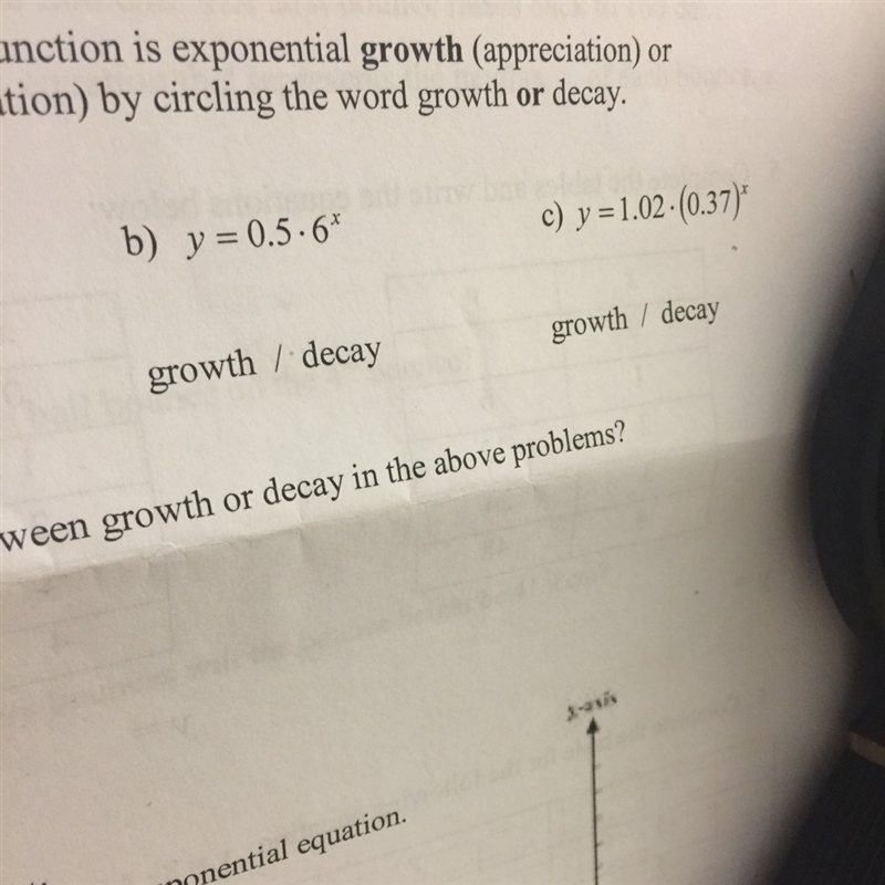 Identify whether the given functions is exponential growth or exponential decay-example-1